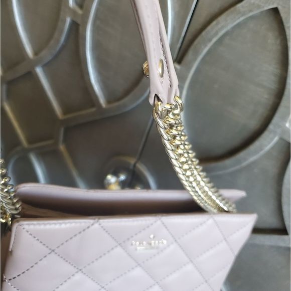 Kate Spade quilted chain handbag mauve - Picture 4 of 11